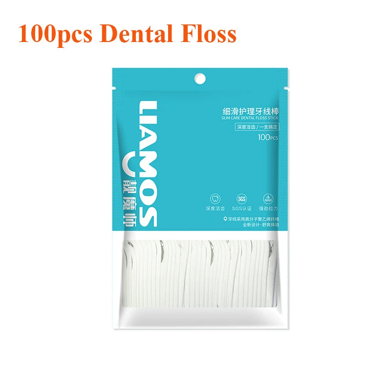 Auto Dental Floss Dispenser Small Hilo Protable Floss Picks Storage Box Refillable Toothpicks Teeth Cleaning Tool Tooth Pick