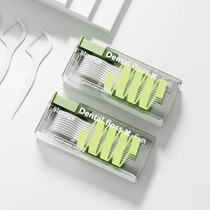 Auto Dental Floss Dispenser Small Hilo Protable Floss Picks Storage Box Refillable Toothpicks Teeth Cleaning Tool Tooth Pick